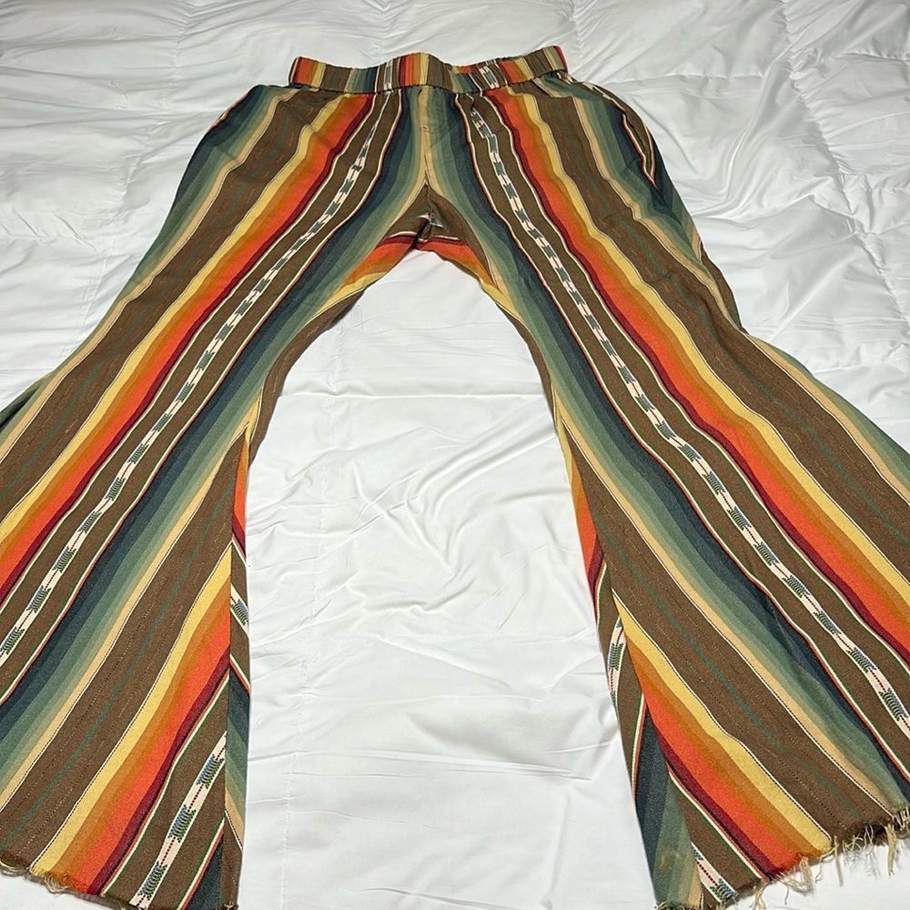 Western pants stretchable waistband, bellbottoms very comfortable